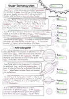 Vorschau - Arbeitsblätter - Sachunterricht: Lückentext Planeten im Sonnensystem - Seite 2