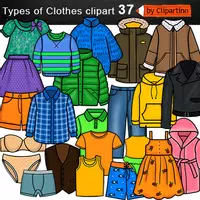 Vorschau - Stundenentwürfe - Kleidung Cliparts-KOMMERZIELL NUTZBAR - Seite 2