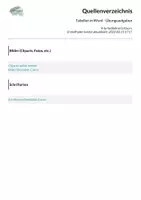 Vorschau - Arbeitsblätter - Tabellen in Word - Übungsaufgaben - Seite 1