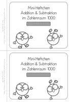Vorschau - Arbeitsblätter - Mini-Heft Addition Subtraktion ZR 1000 | Mathematik Klasse 3 - Seite 3
