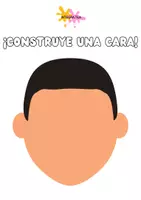 Vista previa - Manualidades / Dibujos para colorear - Construye una cara - página 1