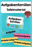 Vorschau - Bildkarten - Aufgabenfamilien Tafelmaterial - Deckblatt