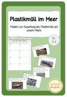 Vorschau - Arbeitsblätter - Mystery - Plastikmüll im Meer (Auswirkungen Müll) - Deckblatt
