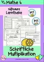 Vorschau - Arbeitsblätter - Schriftliche Multiplikation differenzierte Lerntheke (süßsauer) - Deckblatt