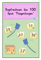 Vorschau - Spiele - Mathematik : Kopfrechnen bis 100 Spiel "Fliegenfangen" - Deckblatt