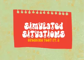Vorschau - Arbeitsblätter - Simulated situations - speaking Test pt. 3 - 8- London - Deckblatt