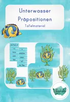Vorschau - Fördermaterial/Inklusion - Unterwasser Präpositionen - Tafelmaterial - Deckblatt