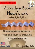 Vista previa - Unidades / Secuencias / Situaciones de Aprendizaje - Noah's Ark / Ark of Noah Accordion Book Bible Story Foldable Booklet Religion English / Inglés AmE - Portada