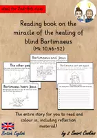 Vista previa - Unidades / Secuencias / Situaciones de Aprendizaje - Reading book Healing of Blind Bartimaeus I Blind Man I Bible Story Bible Lesson BrE English / Inglés BrE - Portada