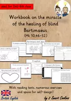 Vista previa - Unidades / Secuencias / Situaciones de Aprendizaje - Workbook Healing of Blind Bartimaeus I Blind Man Jesus Bible Story Bible Lesson Religion English / Inglés BrE - Portada