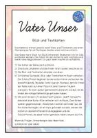 Vorschau - Präsentationen/Tafelbilder - Vater Unser - Bild- und Textkarten - Seite 1
