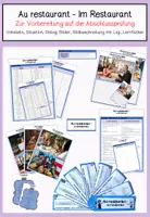 Vorschau - Arbeitsblätter - Au restaurant - Im Restaurant (Vorbereitung Abschlussprüfung) - Deckblatt