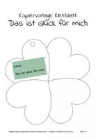 Vorschau - Arbeitsblätter - Glücksklee-Girlande: Das ist Glück für uns (Klassenraum-Bastelprojekt) - Seite 1