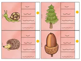 Vorschau - Fördermaterial/Inklusion - Klammerkarten Silbenlänge * Herbst - Seite 2
