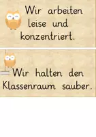 Vorschau - Poster - Klassenregel-Schilder für die Eulenklasse - Seite 3