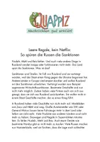 Vorschau - Text - So spürt Russland die Sanktionen - Deckblatt