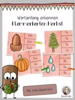 Vorschau - Spiele - Klammerkarten Wortanfang erkennen * Herbst - Deckblatt