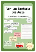 Vorschau - Arbeitsblätter - Vorteile und Nachteile des Autos (Bildung für nachhaltige Entwicklung, Nachhaltigkeit) - Deckblatt