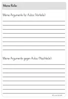 Vorschau - Arbeitsblätter - Vorteile und Nachteile des Autos (Bildung für nachhaltige Entwicklung, Nachhaltigkeit) - Seite 3