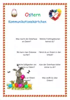 Vorschau - Fördermaterial/Inklusion - Ostern: Kommunikationskärtchen - Deckblatt