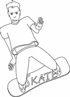 Aperçu - Matériel pour travaux manuels / dessin - Coloriages Skateboard - Page 2
