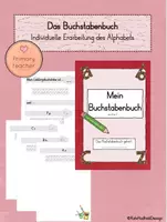 Vorschau - Arbeitsblätter - Buchstabenbuch/ Buchstabenheft - Individuelle Erarbeitung des Alphabets im Anfangsunterricht - Deckblatt