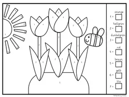 Vorschau - Arbeitsblätter - Ostereier dekorieren (Würfeln und Zeichnen) + Frühling: Malen nach Zahlen - Seite 2
