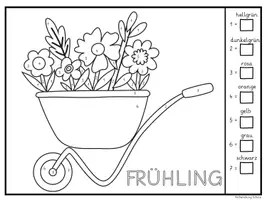 Vorschau - Arbeitsblätter - Ostereier dekorieren (Würfeln und Zeichnen) + Frühling: Malen nach Zahlen - Seite 3