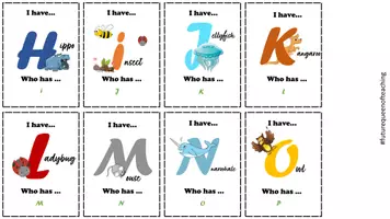 Vorschau - Bildkarten - I have... who has... Spiel - Die Alphabet Edition - Seite 2