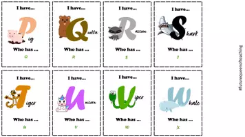 Vorschau - Bildkarten - I have... who has... Spiel - Die Alphabet Edition - Seite 3