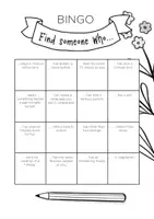Vorschau - Arbeitsblätter - BINGO - Kennenlernspiel Englisch & Deutsch - Seite 1