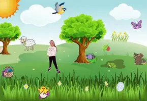 Vorschau - Arbeitsblätter - Lesespurgeschichte "Die magische Osterwiese" Level 3 DaZ / Deutsch - Seite 2
