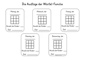 Vorschau - Stundenentwürfe - Ausflug der Würfelfamilie - Spiel - Deckblatt