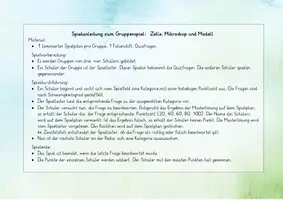 Vorschau - Spiele - Wissensspiel zum Thema: Mikroskop, Zelle, Modell - Seite 1