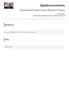 Vorschau - Test - Klassenarbeit Grammatik 5. Klasse: Wortarten & Tempora - Seite 1