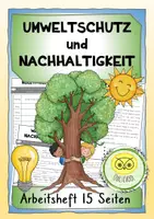 Vorschau - Arbeitsblätter - Umweltschutz und Nachhaltigkeit - Arbeitsheft - Grundschule | #TimeForClimateAction - Deckblatt