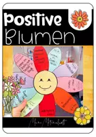 Vorschau - Mal- und Bastelvorlagen - Positive Blumen - Frühlingsbasteln für das Klassenzimmer / Klassenzimmerdeko - Deckblatt