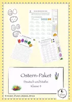Vorschau - Arbeitsblätter - Ostern/Frühling - gemischte Aufgaben (Klasse 4) - Deckblatt