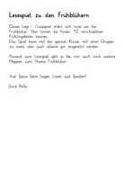 Vorschau - Spiele - Frühling: Lesespiel Frühblüher - Seite 1