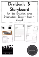 Vorschau - Arbeitsblätter - Drehbuch- und Storyboard-Vorlage - Deckblatt