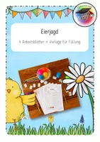 Vorschau - Arbeitsblätter - Eierjagd (Deutsch und Rechnen) - Deckblatt