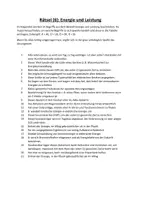 Vorschau - Arbeitsblätter - Rätsel(6) Elektrische Energie und Leistung - Deckblatt