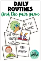 Vista previa - Juegos / Gamificación - Daily Routines FIND THE PAIR - Portada