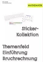Vorschau - Mal- und Bastelvorlagen - 141 Goodnotes-Sticker für Mathematiklehrer- Einführung Bruchrechnung - Deckblatt