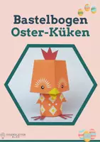 Vorschau - Mal- und Bastelvorlagen - Oster-Bastelbogen "Küken" für Kinder - Deckblatt