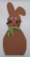 Vorschau - Mal- und Bastelvorlagen - Basteln für Ostern: Klappkarte Osterhase (Osterkarte) - Seite 2