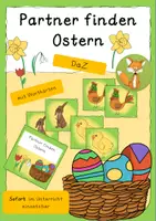 Vorschau - Spiele - Partner finden Ostern DaZ/Vorschule/Klasse 1 - Deckblatt