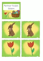 Vorschau - Spiele - Partner finden Ostern DaZ/Vorschule/Klasse 1 - Seite 1