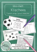 Vorschau - Arbeitsblätter - Miniheft Klischees - Typisch Jungs, typisch Mädchen - Deckblatt