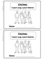 Vorschau - Arbeitsblätter - Miniheft Klischees - Typisch Jungs, typisch Mädchen - Seite 2